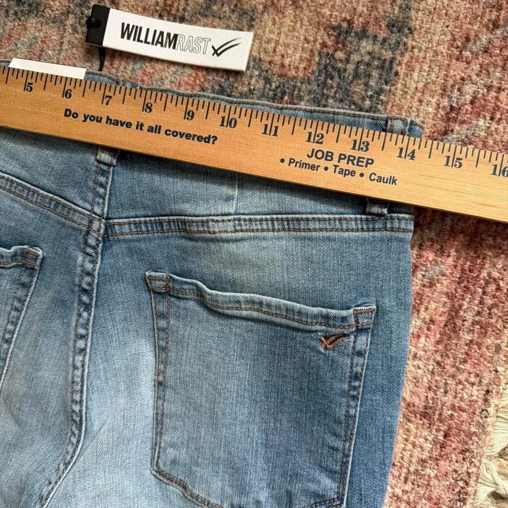 NWT William Rast Light Wash High Rise‎ Skinny Jeans Womens 28 Ripped Distressed
